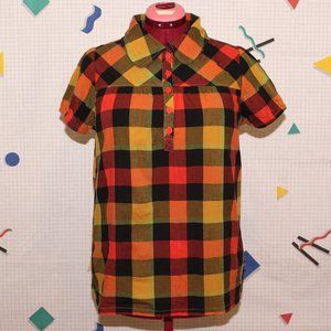 Rewind plaid blouse